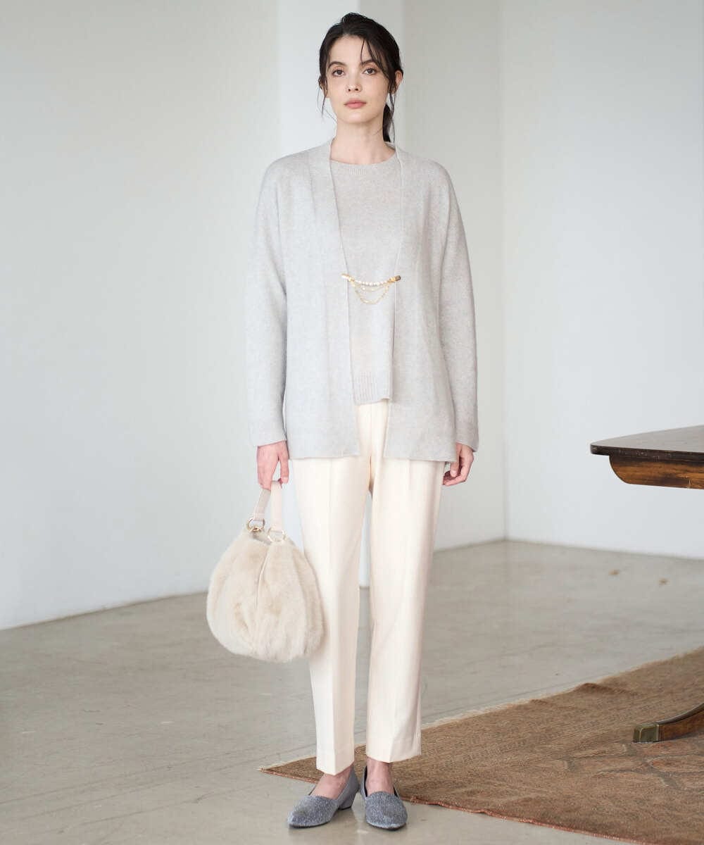 PL5AD09360 CHRISTIAN AUJARD(クリスチャン・オジャール) [2WAYタイプ]エコファーバック アイボリー