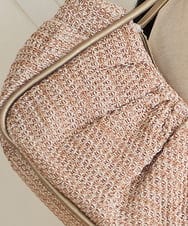 PL5GD15360 CHRISTIAN AUJARD(クリスチャン・オジャール) ラフィアライクハーフムーンバッグ ベージュ