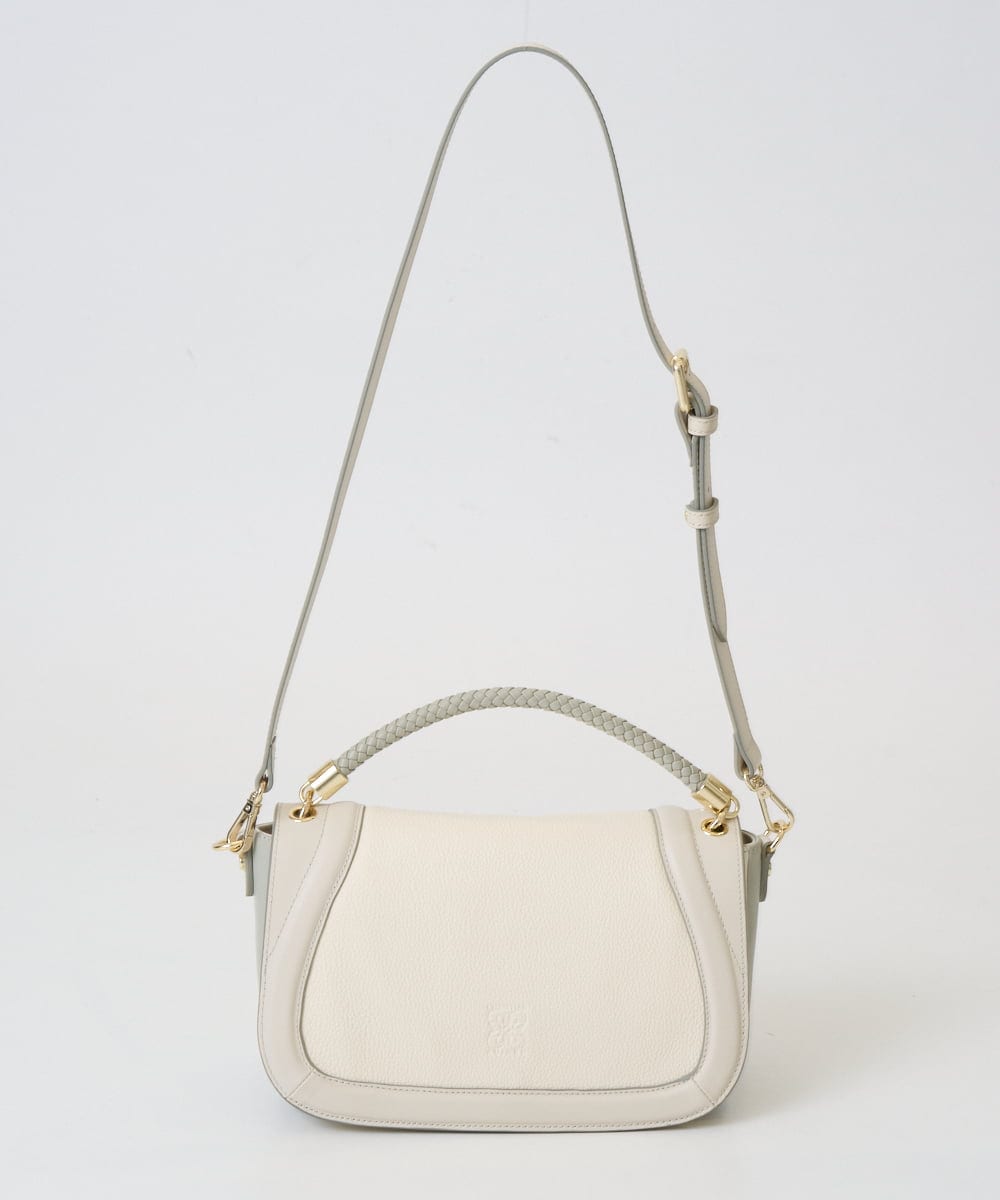 PL5GE09590 CHRISTIAN AUJARD(クリスチャン・オジャール) [2WAY]コンビネーションレザーバック アイボリー