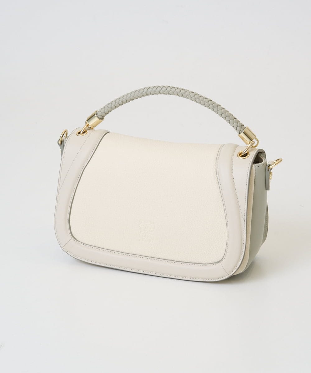 PL5GE09590 CHRISTIAN AUJARD(クリスチャン・オジャール) [2WAY]コンビネーションレザーバック アイボリー