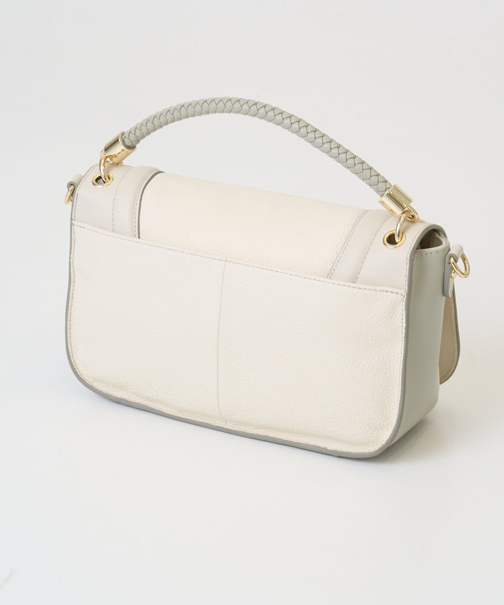 PL5GE09590 CHRISTIAN AUJARD(クリスチャン・オジャール) [2WAY]コンビネーションレザーバック アイボリー