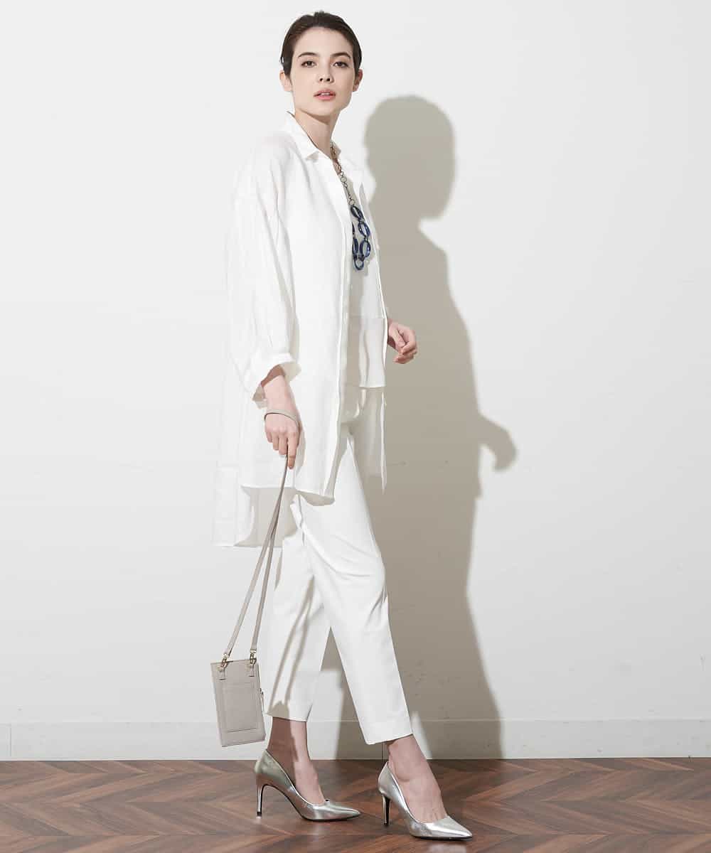 PL5GM46180 CHRISTIAN AUJARD(クリスチャン・オジャール) カーフレザーポシェット ベージュ