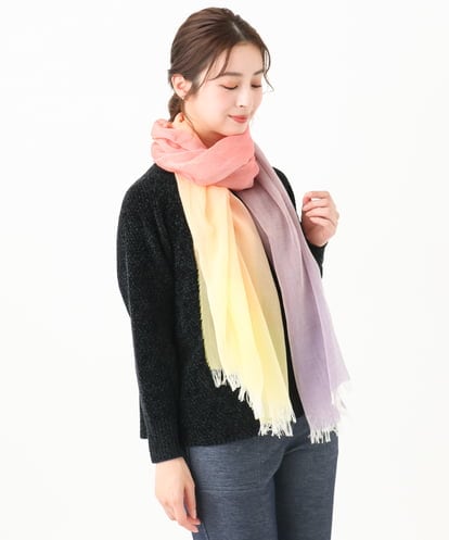 最終値下げ!ハートイッセイミヤケ★ウールストール・マフラー美品❗️ ウール大判ストール(WEB限定カラーあり)(ストール・マフラー