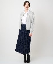 PRBAD17390 CHRISTIAN AUJARD(クリスチャン・オジャール) 刺繍デザイン長袖ブラウス ホワイト