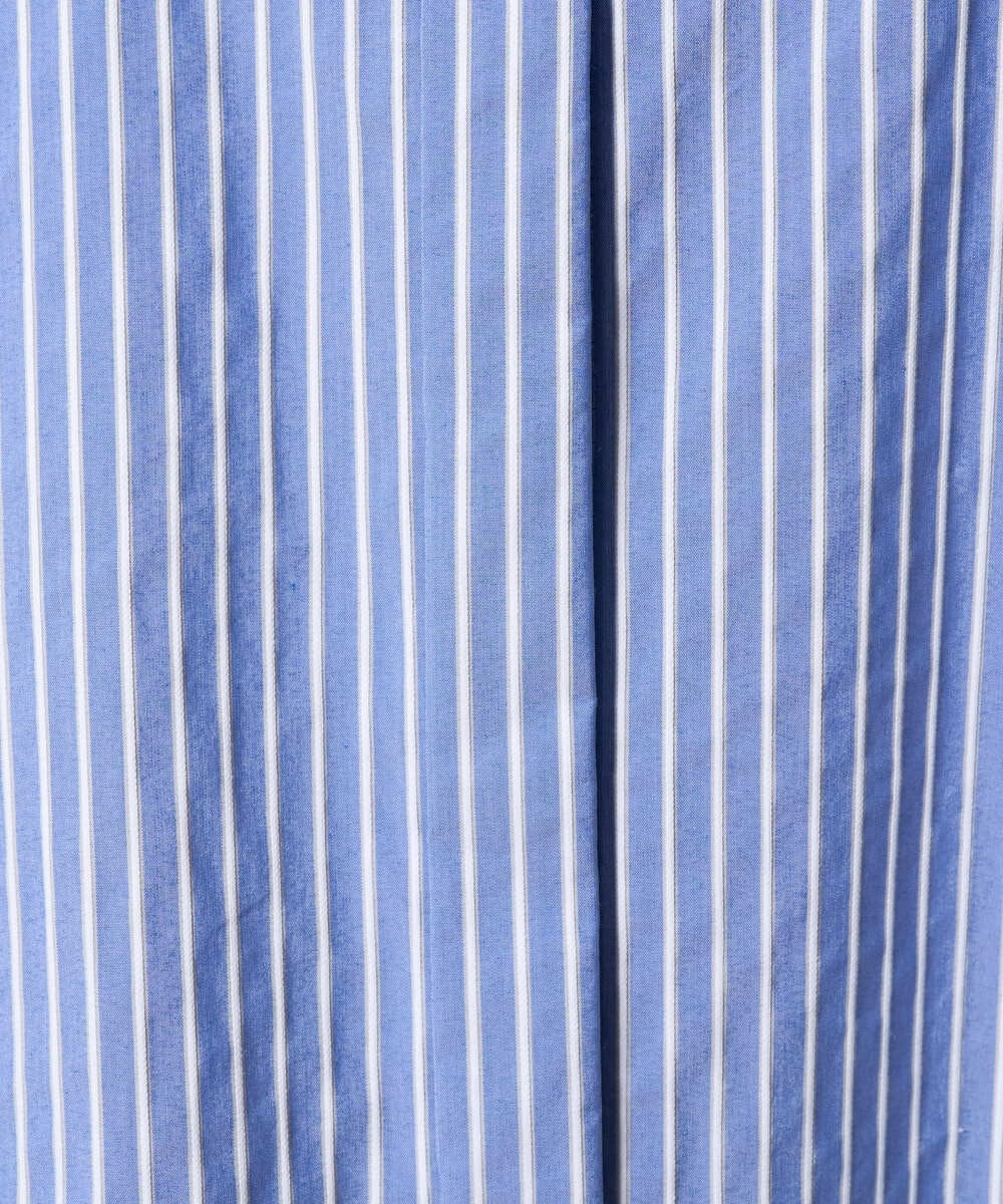 PRBAD34330 CHRISTIAN AUJARD(クリスチャン・オジャール) 長袖ストライプブラウス ブルー