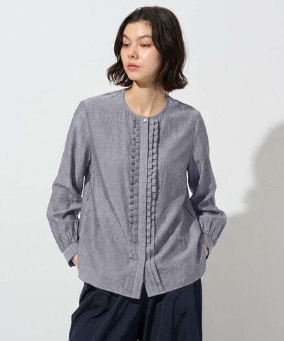 PRBAH09360 CHRISTIAN AUJARD タックプリーツブラウス