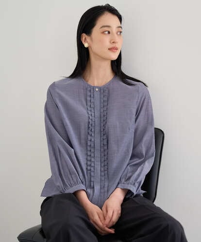 PRBAH09360 CHRISTIAN AUJARD タックプリーツブラウス