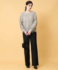 PRBCD03390 CHRISTIAN AUJARD(クリスチャン・オジャール) フラワーモールレースブラウス アイボリー系