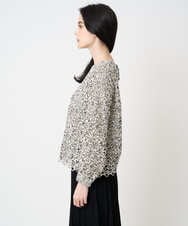 PRBCD03390 CHRISTIAN AUJARD(クリスチャン・オジャール) フラワーモールレースブラウス アイボリー系