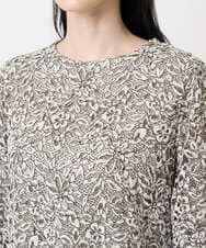 PRBCD03390 CHRISTIAN AUJARD(クリスチャン・オジャール) フラワーモールレースブラウス アイボリー系