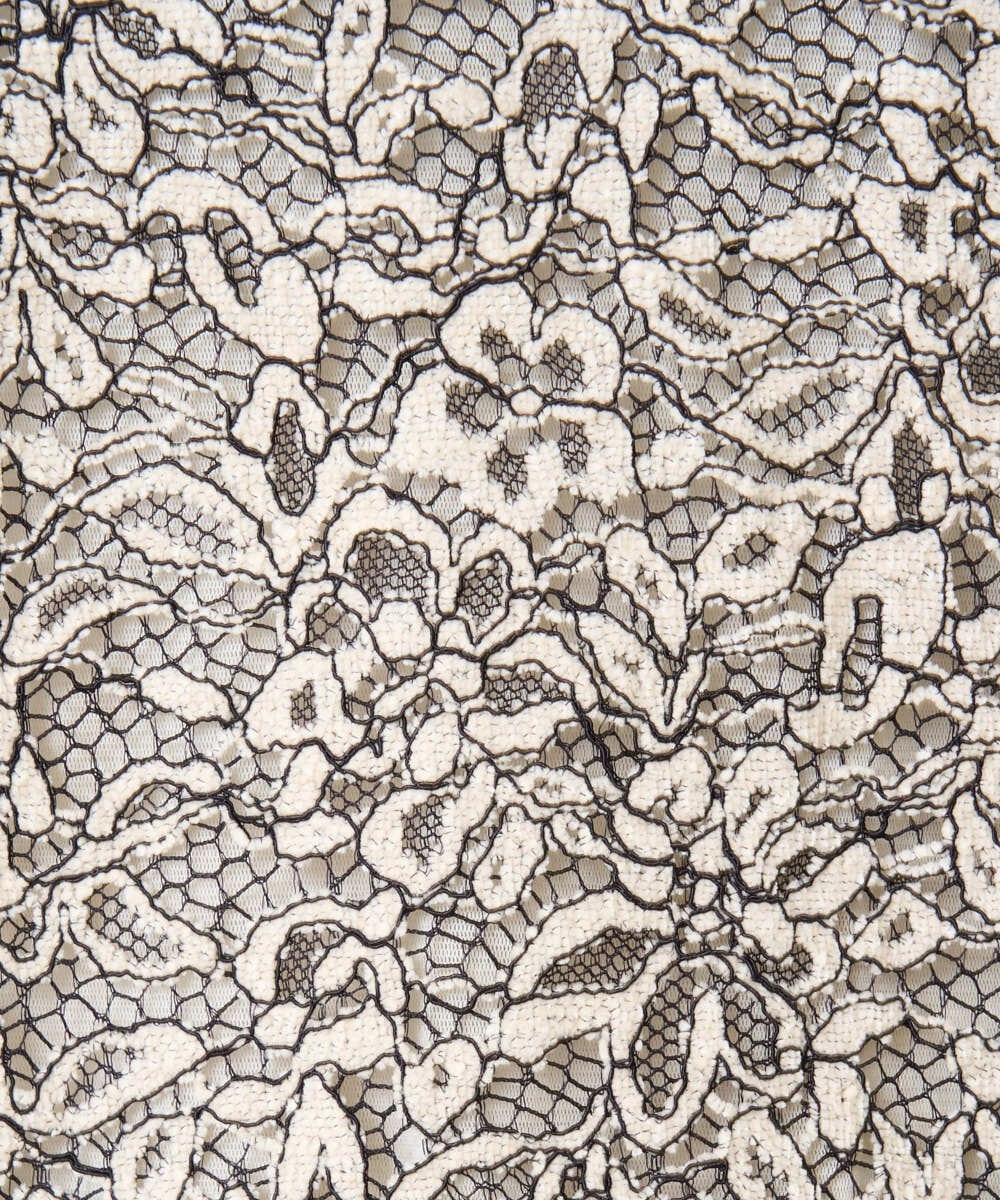 PRBCD03390 CHRISTIAN AUJARD(クリスチャン・オジャール) フラワーモールレースブラウス アイボリー系