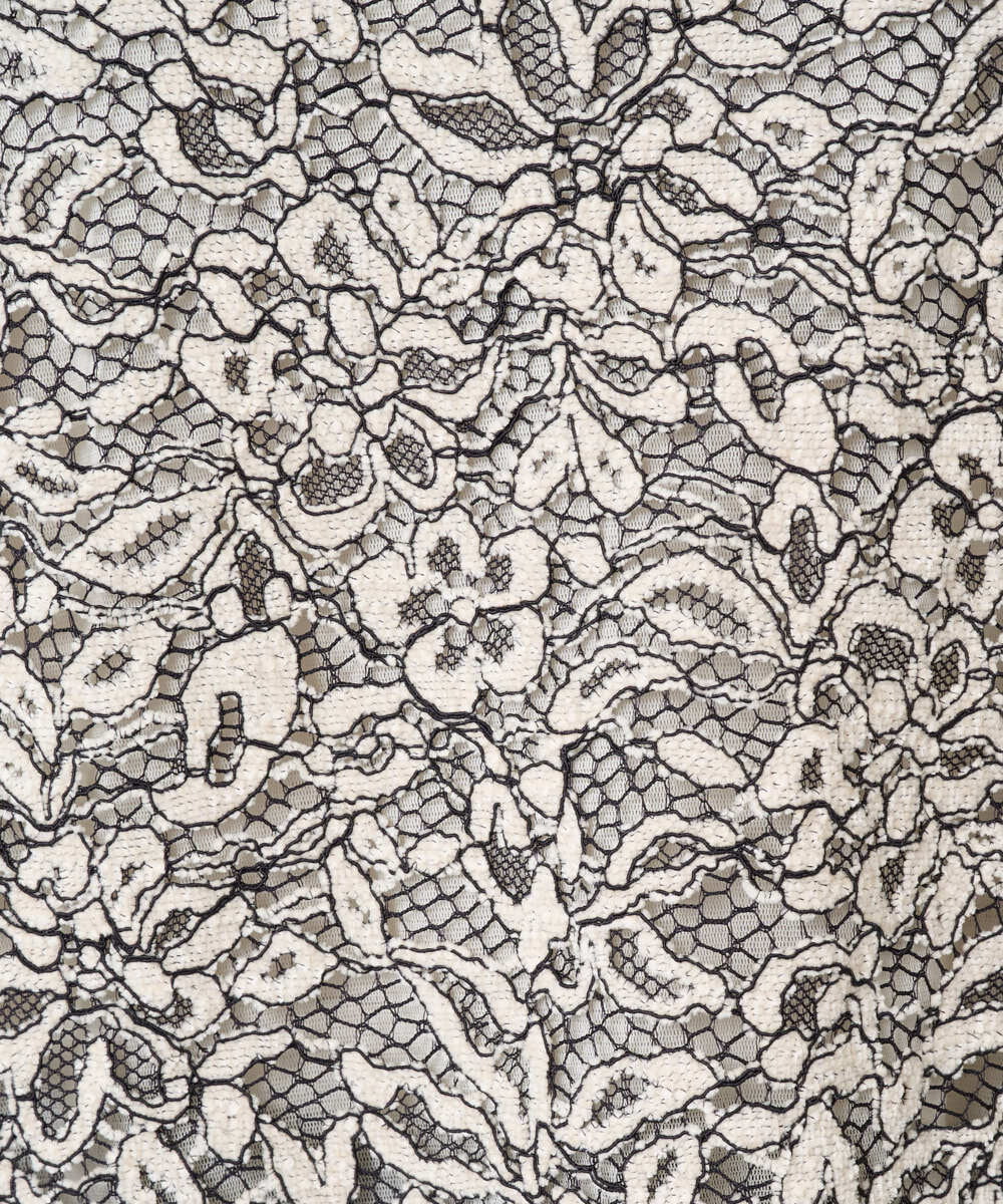 PRBCD03390 CHRISTIAN AUJARD(クリスチャン・オジャール) フラワーモールレースブラウス アイボリー系