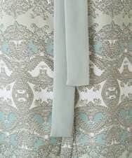 PRBEE03490 CHRISTIAN AUJARD(クリスチャン・オジャール) レーシーオーナメントプリントブラウス グリーン系