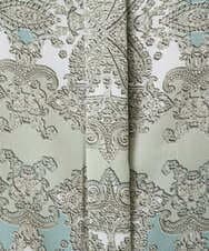 PRBEE03490 CHRISTIAN AUJARD(クリスチャン・オジャール) レーシーオーナメントプリントブラウス グリーン系