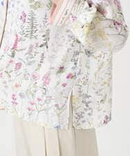 PRBEE19490 CHRISTIAN AUJARD(クリスチャン・オジャール) ボタニカルフラワーブラウス ホワイト×ピンク系