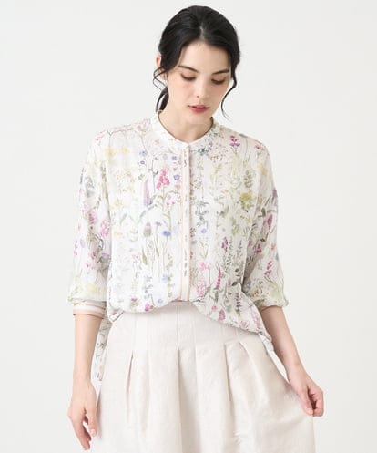 PRBEE19490  ボタニカルフラワーブラウス