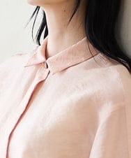 PRBGD23350 CHRISTIAN AUJARD(クリスチャン・オジャール) シルク混シャイニーブラウス ピンク