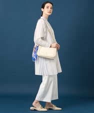 PRBGD40430 CHRISTIAN AUJARD(クリスチャン・オジャール) ドビーストライプロングブラウス ブルー系