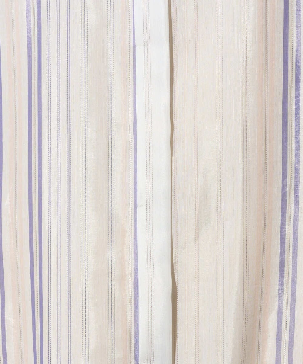 PRBGD40430 CHRISTIAN AUJARD(クリスチャン・オジャール) ドビーストライプロングブラウス ブルー系