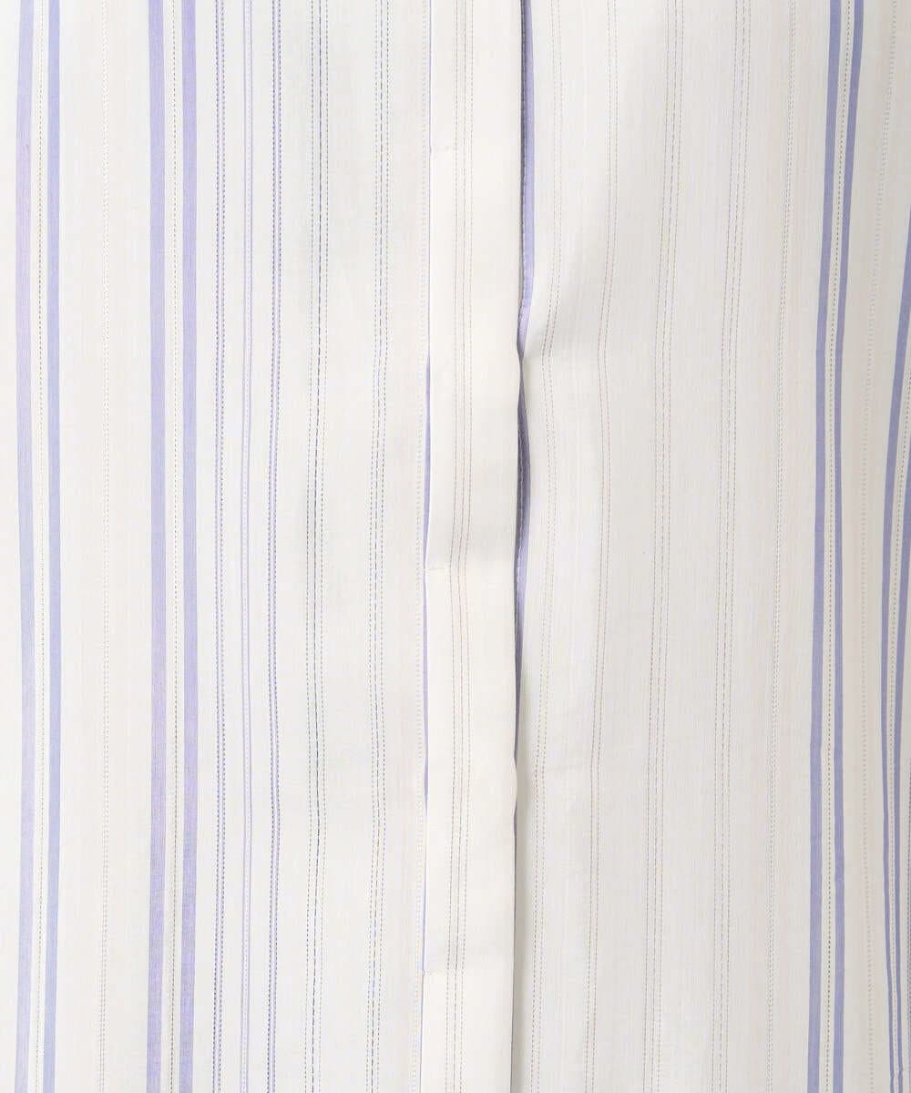 PRBGD40430 CHRISTIAN AUJARD(クリスチャン・オジャール) ドビーストライプロングブラウス ブルー系