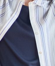 PRBGD41390 CHRISTIAN AUJARD(クリスチャン・オジャール) ドビーストライプブラウス ブルー系