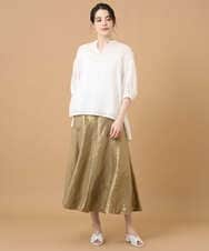 PRBGD51360 CHRISTIAN AUJARD(クリスチャン・オジャール) ドビーサテンストライプシャツ ホワイト