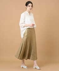 PRBGD51360 CHRISTIAN AUJARD(クリスチャン・オジャール) ドビーサテンストライプシャツ ホワイト