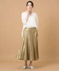 PRBGD51360 CHRISTIAN AUJARD(クリスチャン・オジャール) ドビーサテンストライプシャツ ホワイト