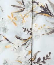 PRBGE02490 CHRISTIAN AUJARD(クリスチャン・オジャール) フラワープリントシアーブラウス グリーン系