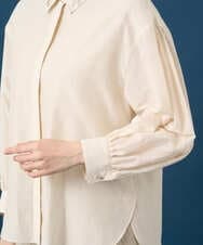 PRBGE04390 CHRISTIAN AUJARD(クリスチャン・オジャール) ウォッシャブルシルク刺繍ブラウス アイボリー