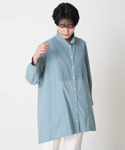 PRBGP51300 CHRISTIAN AUJARD ワイヤー衿ピンタックシャツ