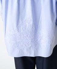 PRBGV31490 CHRISTIAN AUJARD(クリスチャン・オジャール) [冷房対策]刺繍デザインシャツ ライトブルー