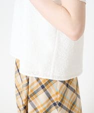 PRBHW16350 CHRISTIAN AUJARD(クリスチャン・オジャール) アイレット刺繍フリルブラウス ホワイト