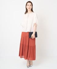 PRBHW34390 CHRISTIAN AUJARD(クリスチャン・オジャール) [ドライタッチ･接触冷感･冷房対策]シアーポンチョ オフホワイト