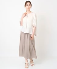 PRBHW34390 CHRISTIAN AUJARD(クリスチャン・オジャール) [ドライタッチ･接触冷感･冷房対策]シアーポンチョ オフホワイト