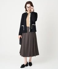 PRBJS32290 CHRISTIAN AUJARD(クリスチャン・オジャール) ブライトローンボウタイブラウス ベージュ