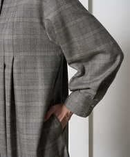 PREAD31720 CHRISTIAN AUJARD(クリスチャン・オジャール) グレンチェックワンピース ブラウン系