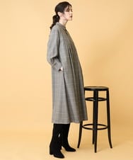 PREAD31720 CHRISTIAN AUJARD(クリスチャン・オジャール) グレンチェックワンピース ブラウン系