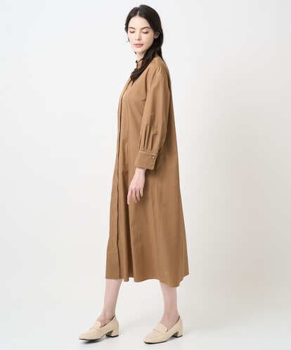 PREAE03600  長袖タフタワンピース