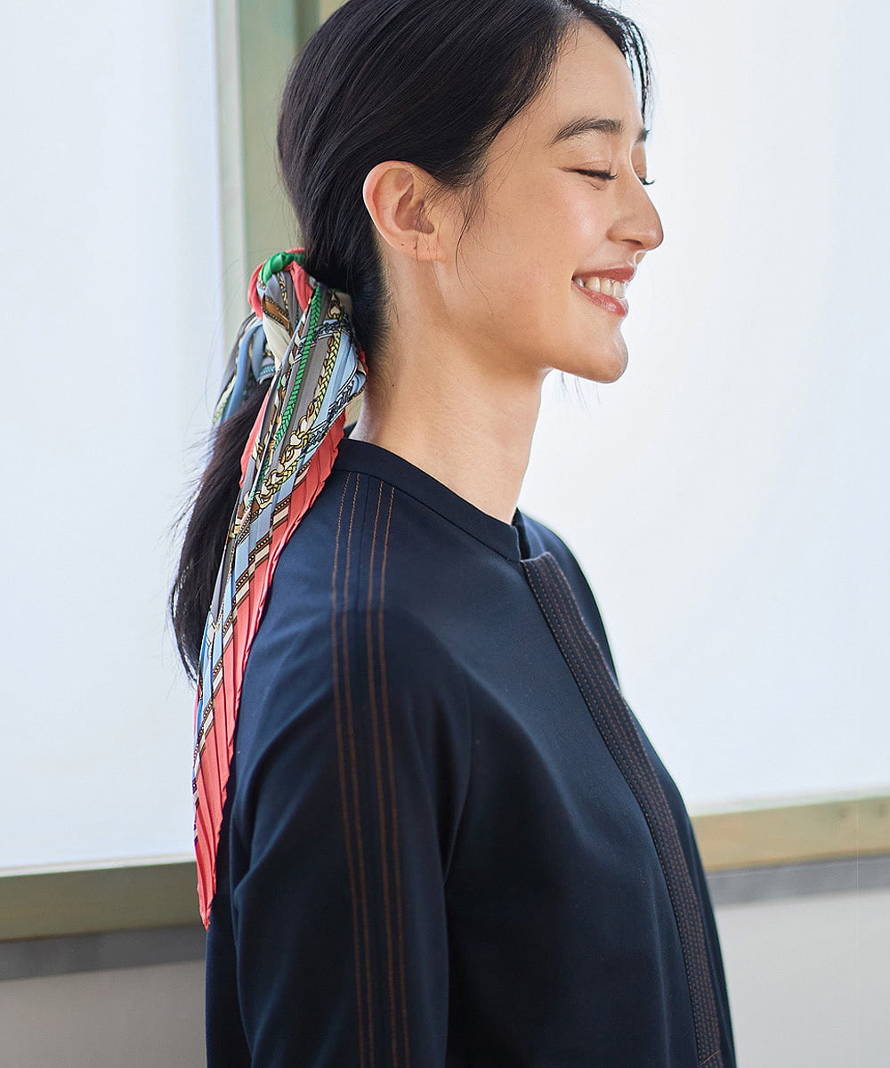 PREGD42490 CHRISTIAN AUJARD(クリスチャン・オジャール) ドライタッチジャージーワンピース ネイビー