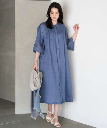 PREGD52590 CHRISTIAN AUJARD リネンクロスワンピース