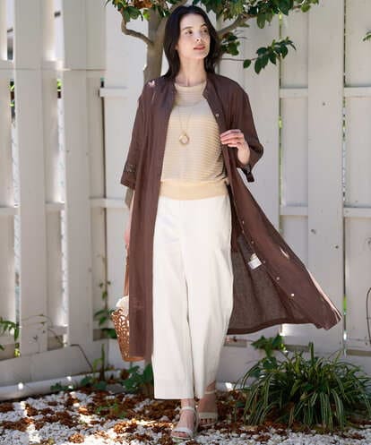 PREGD52590 CHRISTIAN AUJARD リネンクロスワンピース