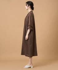 PREGD52590 CHRISTIAN AUJARD(クリスチャン・オジャール) リネンクロスワンピース ブラウン