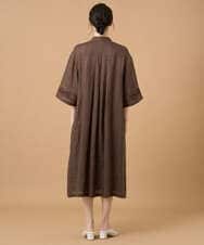 PREGD52590 CHRISTIAN AUJARD(クリスチャン・オジャール) リネンクロスワンピース ブラウン