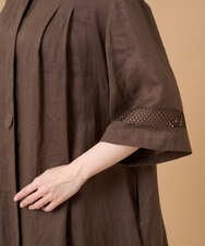 PREGD52590 CHRISTIAN AUJARD(クリスチャン・オジャール) リネンクロスワンピース ブラウン