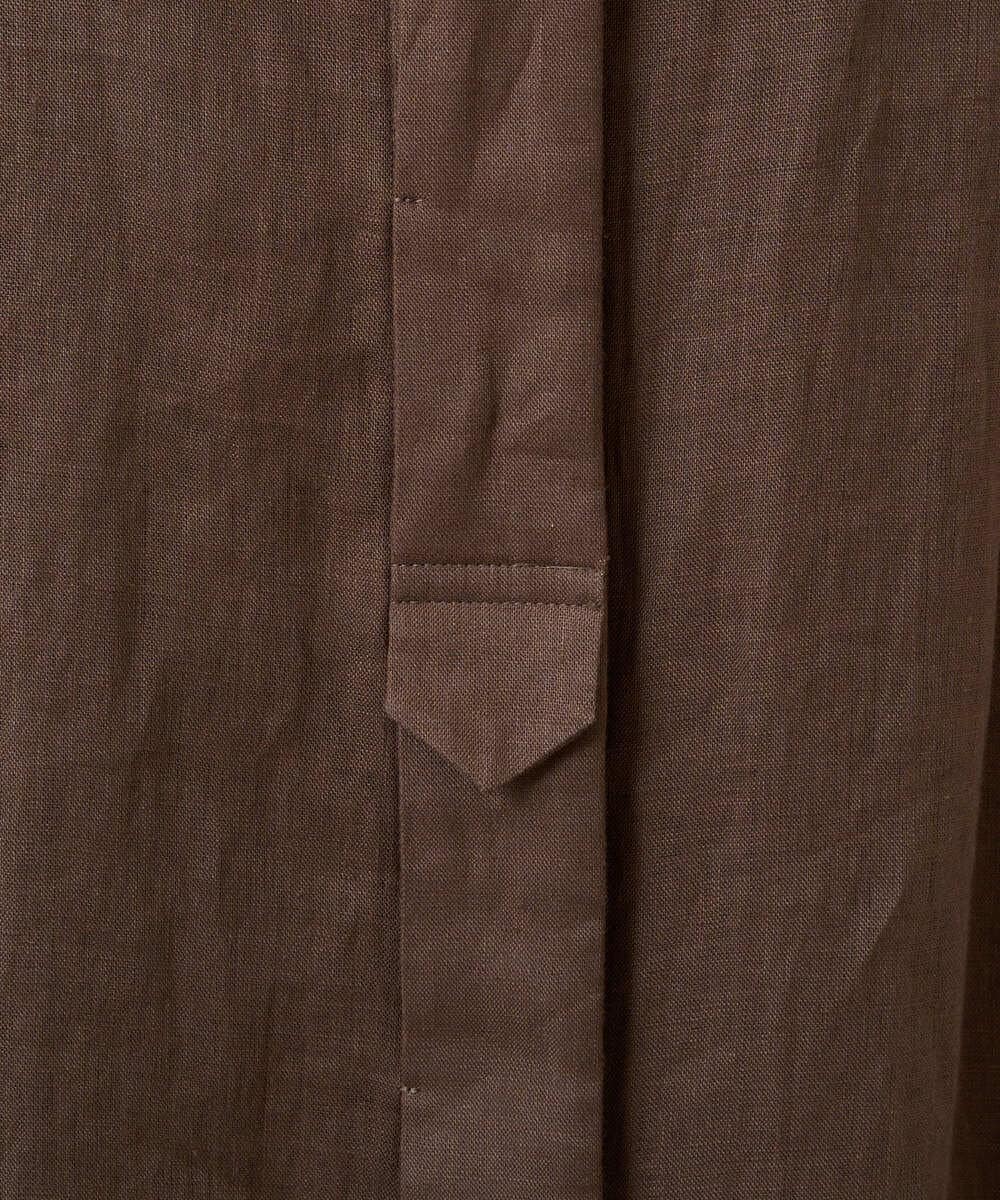 PREGD52590 CHRISTIAN AUJARD(クリスチャン・オジャール) リネンクロスワンピース ブラウン