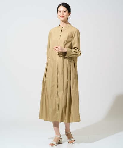 PREGE05620 CHRISTIAN AUJARD バンドカラーシャツワンピース