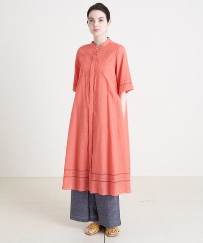 PREGS21490 CHRISTIAN AUJARD コットンリネンシャツ ワンピース