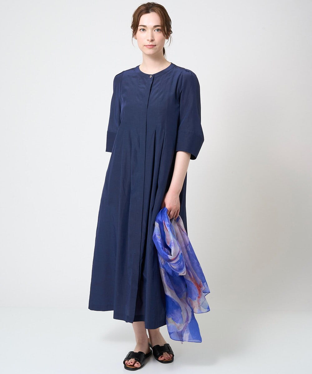 吸水速乾・接触冷感]タックデザインワンピース(ワンピース 