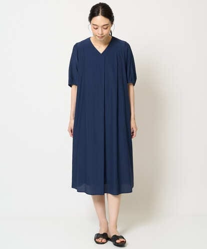 PREHC11520 CHRISTIAN AUJARD タックフレアーワンピース